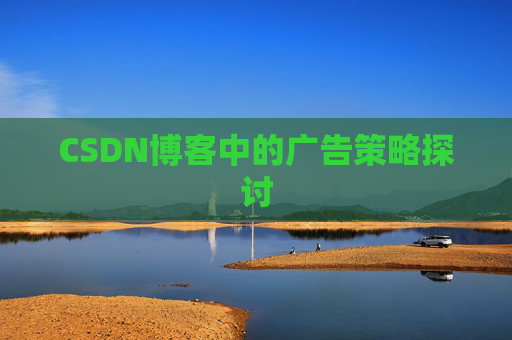 CSDN博客中的广告策略探讨